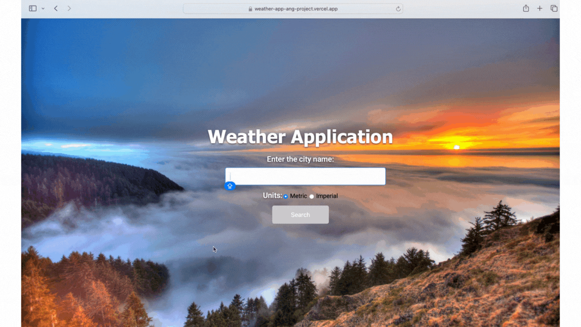 weather application
